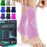 Modvel Foot & Ankle Brace Socks for Sprained Ankle Compression Sleeve - Plantar Fasciitis Relief Brace, Foot Support for pain Women & Men - Tendonitis & Arthritis Feet Sleeve, Stabilizing Ankles Wrap