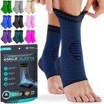 Modvel Foot & Ankle Brace Socks for Sprained Ankle Compression Sleeve - Plantar Fasciitis Relief Brace, Foot Support for pain Women & Men - Tendonitis & Arthritis Feet Sleeve, Stabilizing Ankles Wrap