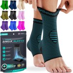 Modvel Foot & Ankle Brace Socks for Sprained Ankle Compression Sleeve - Plantar Fasciitis Relief Brace, Foot Support for pain Women & Men - Tendonitis & Arthritis Feet Sleeve, Stabilizing Ankles Wrap