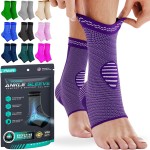 Modvel Foot & Ankle Brace Socks for Sprained Ankle Compression Sleeve - Plantar Fasciitis Relief Brace, Foot Support for pain Women & Men - Tendonitis & Arthritis Feet Sleeve, Stabilizing Ankles Wrap