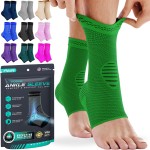 Modvel Foot & Ankle Brace Socks for Sprained Ankle Compression Sleeve - Plantar Fasciitis Relief Brace, Foot Support for pain Women & Men - Tendonitis & Arthritis Feet Sleeve, Stabilizing Ankles Wrap