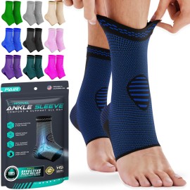 Modvel Foot & Ankle Brace Socks for Sprained Ankle Compression Sleeve - Plantar Fasciitis Relief Brace, Foot Support for pain Women & Men - Tendonitis & Arthritis Feet Sleeve, Stabilizing Ankles Wrap