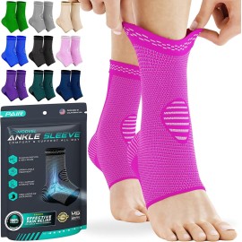 Modvel Foot & Ankle Brace Socks for Sprained Ankle Compression Sleeve - Plantar Fasciitis Relief Brace, Foot Support for pain Women & Men - Tendonitis & Arthritis Feet Sleeve, Stabilizing Ankles Wrap