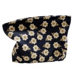 SxoSyo Cosmetic Bags for Women Makeup Bag Large Capacity Purse Travel Toiletry Zipper Storage Pouch Make up Brushes Organizer for Gifts (Black, Flower)