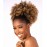 CECINILL Afro Puff kinky curly Drawstring Ponytail Extension for Black Women Synthetic Short Afro Kinkys Curly Afro Bun Extension Hairpieces Updo Hair Extensions with Two Clips(T27)