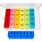 ZVZM Weekly Pill Organizer 4 Times a Day, Medicine Organizer Box, Travel Daily Pill Box Organizer 7 Day, Pill Case, Pill Container Holder for Hold Vitamins/Fish Oils.