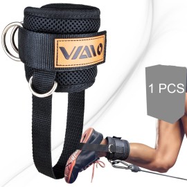 VAIIO Ankle Straps for Cable Machines,Adjustable Comfort fit Neoprene, Reinforce Double D-Ring - Premium Ankle Cuffs to Improve Abdominal Muscles, Lift The Butts, Tone The Legs for Men & Women