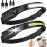 Rechargeable LED Headlamp 2 Packs,COB230 Headlamps, 5 Modes of Lightweight Headlamp with Motion Sensors, Type-C USB Charging Headlamps,Suitable for Night Running,Fishing, Cycling, Camping