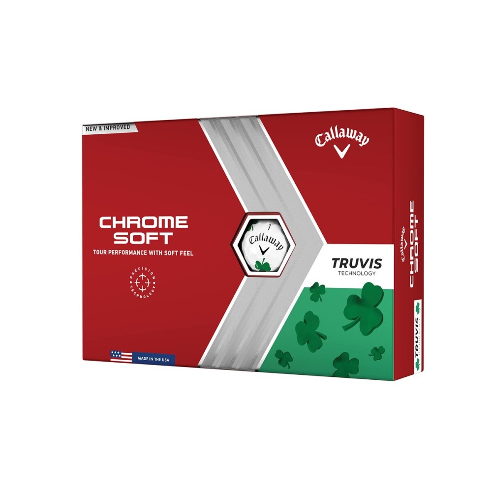 Callaway Golf Chrome Soft Golf Balls (2022 Version, Truvis, Shamrock)