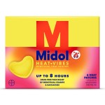 Midol Heat Vibes Menstrual Pain Relief Heat Patches - 6 Count Pack for Period Cramps and Backache
