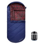 KingCamp Sleeping Bag for Adults, Cold Weather & Warm Extra Wide Big & Tall XL Portable Waterproof Flannel Sleeping Bags, Essentials Gear Accessories for Camping Backpacking Hiking Indoor & Outdoor