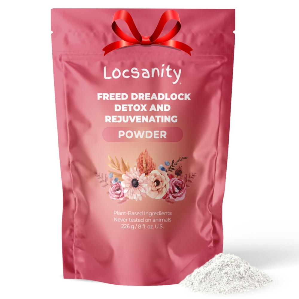 Locsanity Dreadlock Hair Scalp Detox - Deep Clean Dreadlock Powder, Cleansing Conditioner - Natural Hair Cleanser for Build Up - ACV Alternative, Loc Care and Maintenance Products