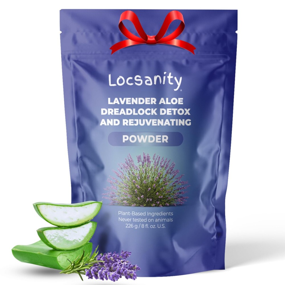 Locsanity Dreadlock Hair Scalp Detox - Deep Clean Dreadlock Powder, Cleansing Conditioner - Natural Hair Cleanser for Build Up - ACV Alternative, Loc Care and Maintenance Products