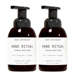 Muse Apothecary Hand Ritual - Aromatic and Nourishing Foaming Hand Soap, Infused with Natural Aromatherapy Essential Oils - USDA Certified Biobased - 11.5 oz, Aloe + Eucalyptus + Lavender, 2 Pack