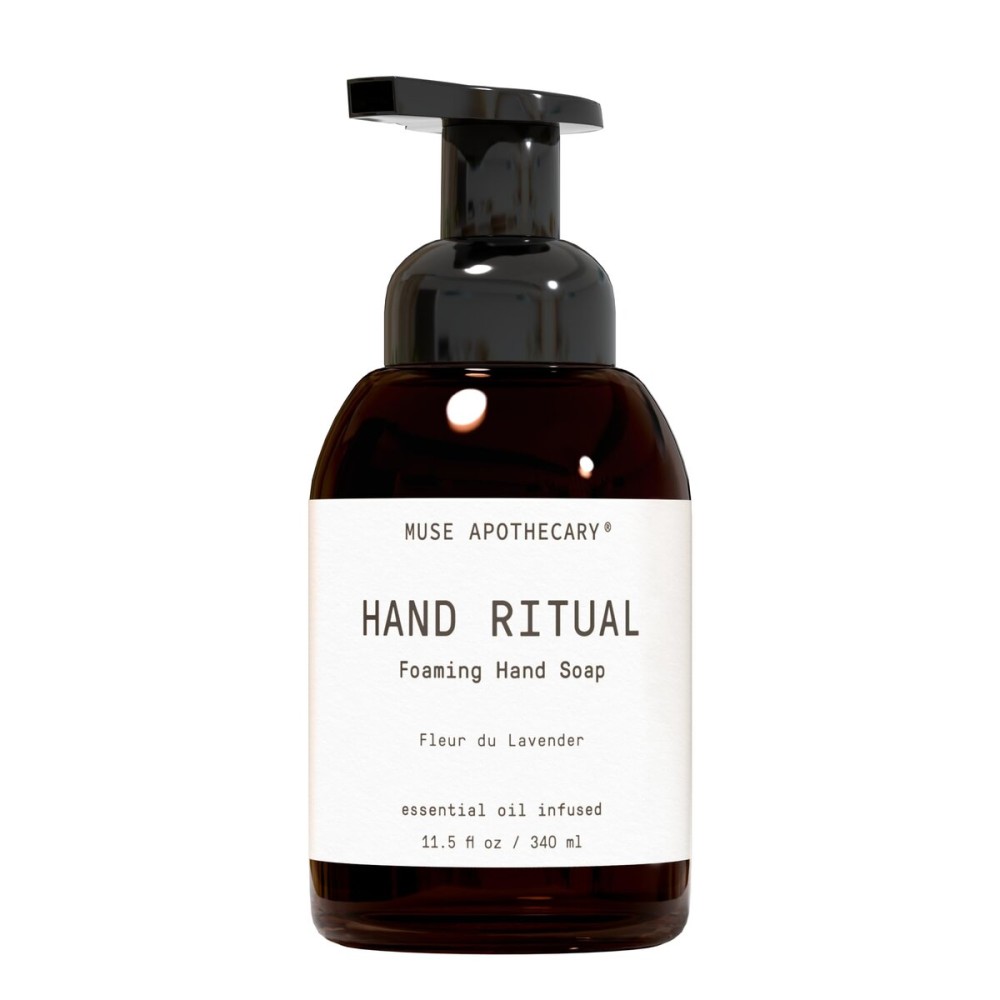 Muse Apothecary Hand Ritual - Aromatic and Nourishing Foaming Hand Soap, Infused with Natural Aromatherapy Essential Oils - USDA Certified Biobased - 11.5 oz, Fleur du Lavender