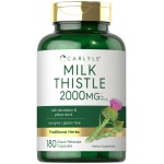 Carlyle Milk Thistle 2000mg | 180 Capsules | with Dandelion & Yellow Dock | Non-GMO, Gluten Free