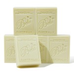 BELA French Pear Soap 3.3 OZ Pack of 6, Long Lasting French Triple Milled Bar Soap with Organic Shea Butter, Hand, Face and Body Wash Bar, Made in Australia