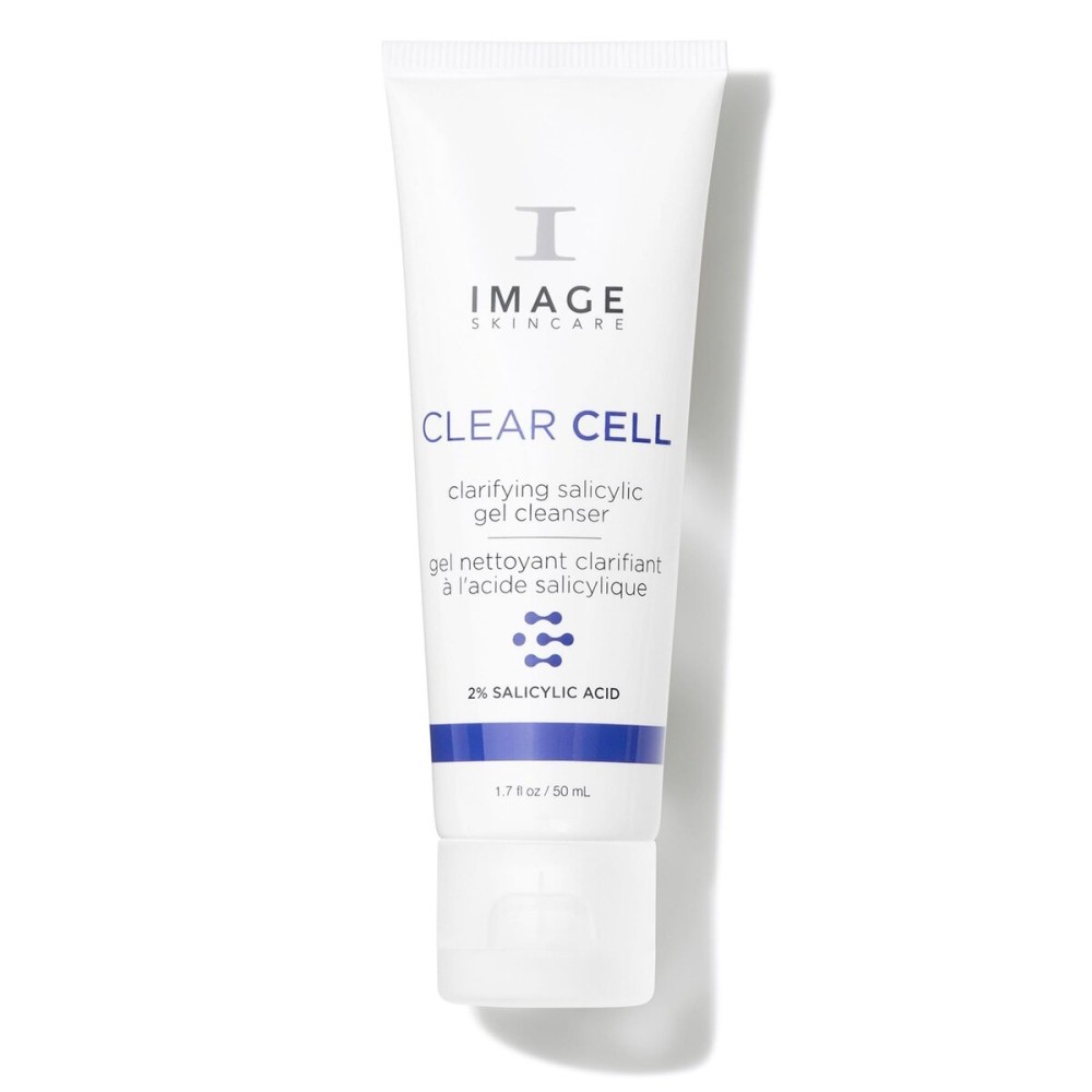 IMAGE Skincare, CLEAR CELL Salicylic Gel Cleanser, Gentle Foaming Face Wash Removes Excess Oil and Shine for Oily Prone Skin, 1.7 oz