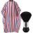 Borogo Professional Hair Cutting Cape with Neck Duster Brush, Salon Barber Cape, Hairdressing Accessories (Multicolor Stripe)