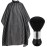 Borogo Professional Hair Cutting Cape with Neck Duster Brush, Salon Barber Cape, Hairdressing Accessories Black Stripe