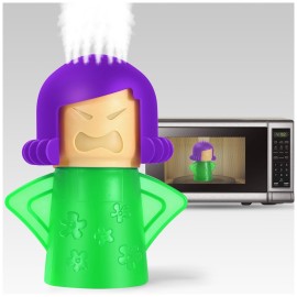 Spardar Angry Mama Microwave Oven Steam Cleaner, Microwave Cleaner Disinfects With Vinegar and Water for Kitchens, The Fun and Easy Way to Steam Clean Crud with Amazing Results