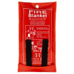 FLASLD Fire Blanket for Home and Kitchen, Fiberglass Fire Blankets Emergency for People, Flame Retardant Protection and Heat Insulation (4 ft x 4 ft)