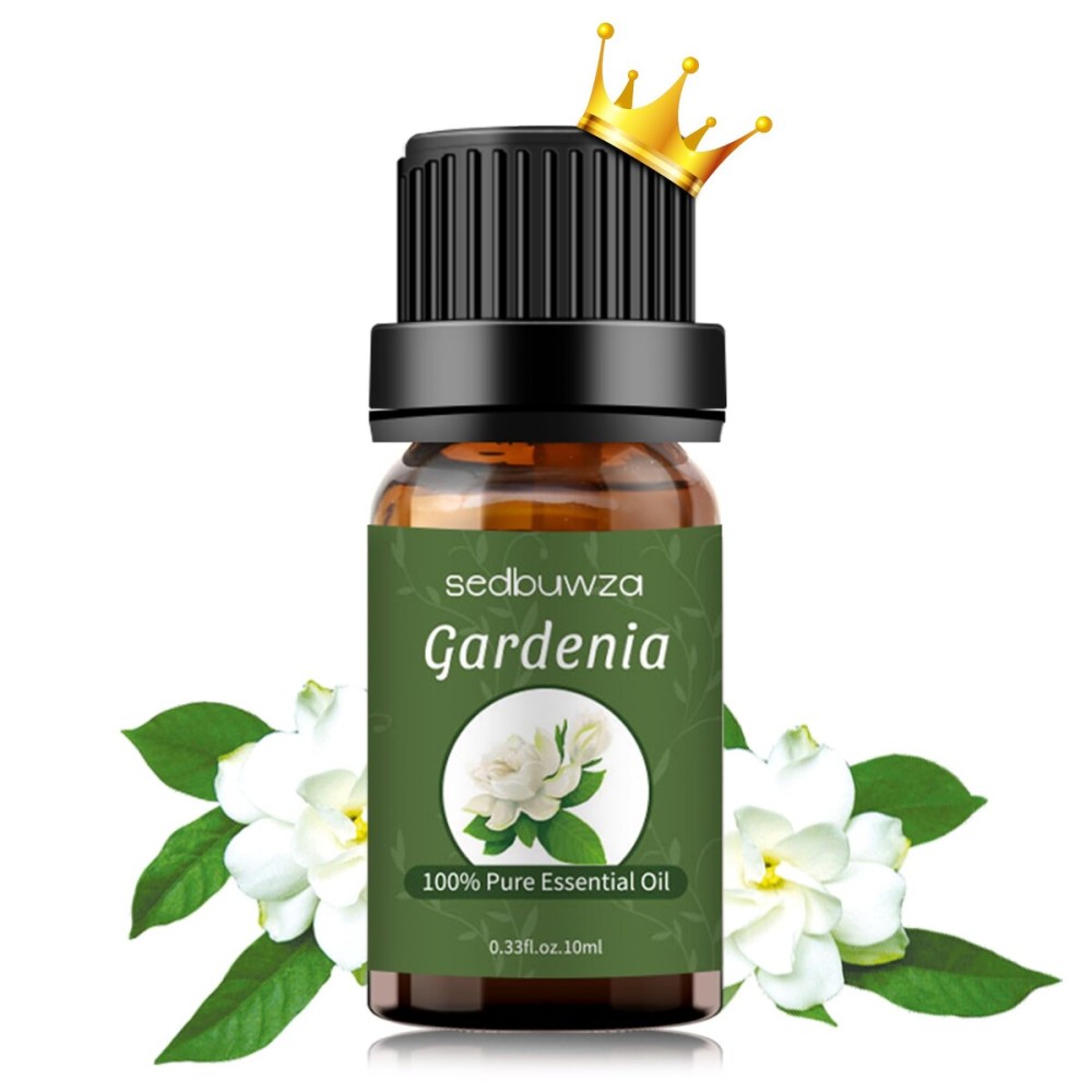 Sedbuwza Gardenia Essential Oil, Pure Organic Gardenia Fragrance Oil for Diffuser, Humidifier, Soap, Candle, Perfume