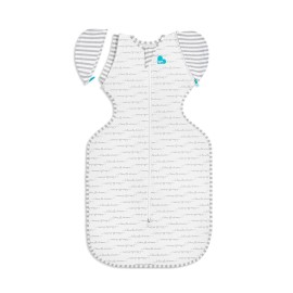 Love to Dream Swaddle Up Transition Swaddle, Patented Zip-Off Wings, Gently Help Baby Transition from Being Swaddled to Arms Free When Showing Signs of Rolling, 1.0 TOG, 13-19 lbs, White