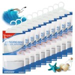 Vacplus Moisture Absorbers, Hanging Closet Dehumidifier Bags, Humidity Packs, Desiccant, Closet Dehumidifiers with Ocean Breeze Fragrance, 10 Pack, 9.8 OZ