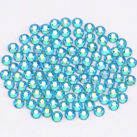 Novani Rhinestones for Crafts, Glass Crystals - Flatback Nail Gems & Rhinestones for Nails Art, Makeup, Face, Clothes, Shoes Decoration - DIY (SS16, 1440pcs, Aquamarine AB)
