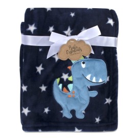 Plush Fleece Throw and Receiving Baby Blankets for Boys and Girls 30x36 (Woodland Bear)