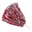 baotongle 12 PCS Cheerleading Squad Spirited Fun Poms Pompoms Cheer Costume Accessory for Party Dance Sports (Red Slivery)