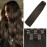 WindTouch Clip in Hair Extensions Real Human Hair Brown Extensions Clip in 12Inch 75g 7PCS 2 Dark Brown Hair Extensions for Women