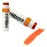 EyeBlack BattlePaint - Bright Colored Battle Paint Under Eye Black Sport Stick Grease for Pro Athletes and Super Fans - Baseball, Softball, Football - 2 Sticks - Orange