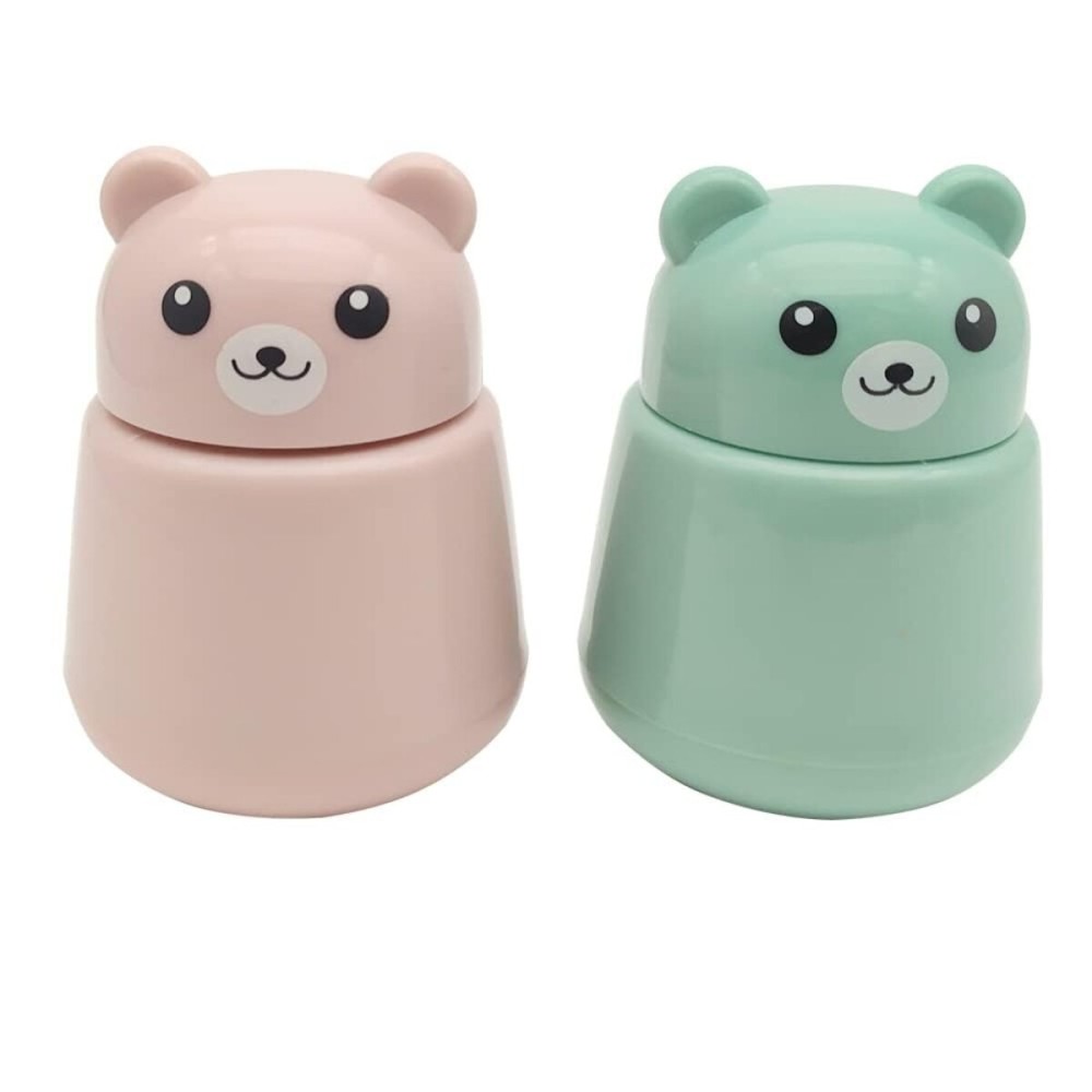 CoaGu 2-Pack Bear Pill Crushers - BPA-Free Dual Grinders, FDA-Compliant Fine Powder, Nursing Home & Travel Essentials