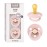 BIBS Pacifiers Colour Collection | Natural Rubber Baby Pacifier | Set of 2 BPA-Free Soothers | Made in Denmark | 6+ Months (Pack of 2) | Blossom