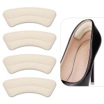 Heel Grips Liner, Cushions Heel Pads Insert Prevent Too Big, Slipping, Blisters, Filler for Loose Shoe Fit (Pale Apricot)