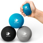 Serenilite 3 Ball Bundle Black, Blue, Grey - Stress Balls, Anxiety Relief Items, Grip Strength Trainer, Meditation Accessories, Physical Therapy Equipment, Fidget Ball, Stress Balls for Adults