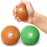 Serenilite 2 Ball Bundle Green, Orange, Stress Balls for Adults, Anxiety Relief Items, Grip Strength Trainer, Meditation Accessories, Physical Therapy Equipment, Fidget Ball, Hand Grip Strengthener.