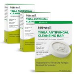 terrasil Tinea Soap for Tinea Versicolor Relief 3-Pack, Soothing Care & Relief of Itchy, Irritated Skin, Dermatologist Tested, Hypoallergenic Approved - Natural Antifungal Soap Bar