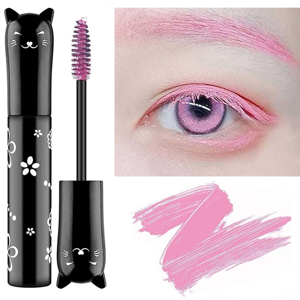 Pink Mascara Colored Eyes Makeup Best Natural Hypoallergenic Primer Benefit Waterproof Fast Dry Eyelashes Red Volumizing Lengthening Curling Defining party birthday woman girl gift