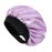 Hat Hut Satin Bonnet Silk Bonnet Sleep Cap for Women Hair Bonnet for Curly Natural Hair Sleeping Adjustable Wide Band Double Layer (Lilac)