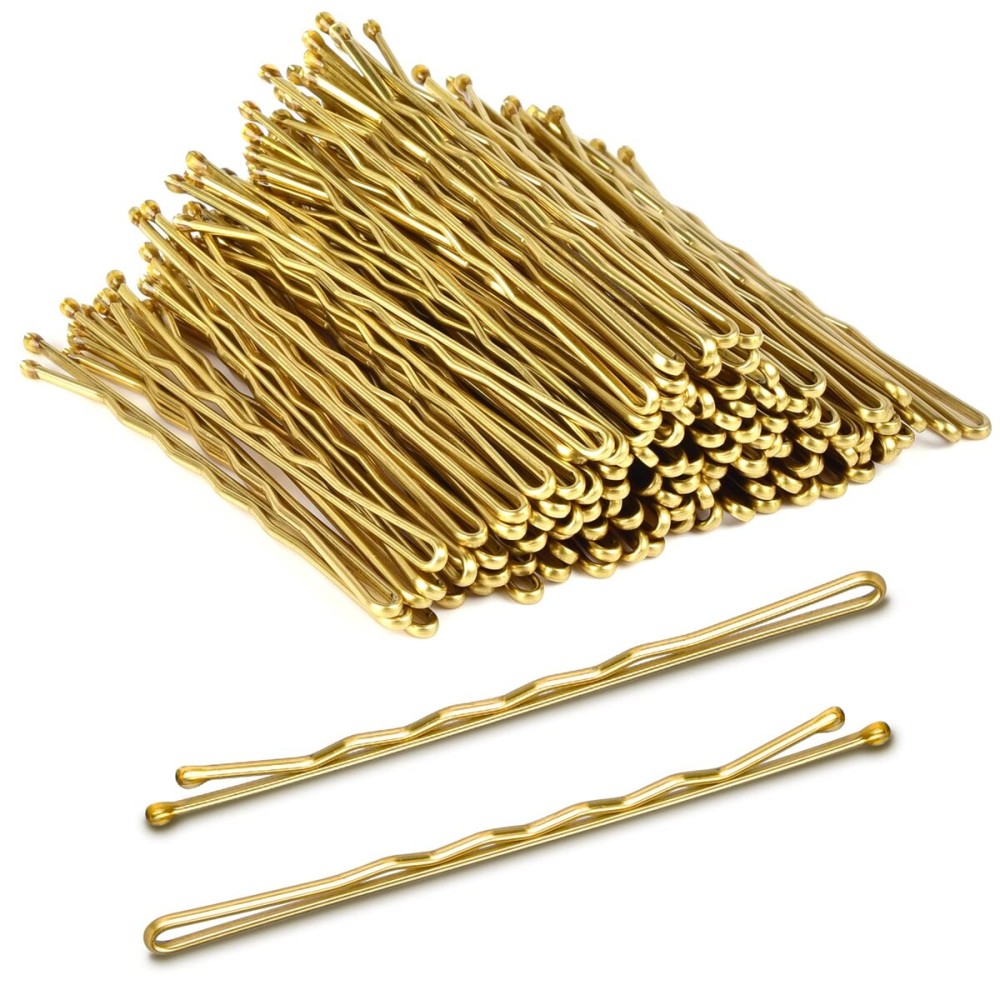 MORGLES 2.75Long Bobby Pins for Thick Hair, 120PCS Large Bobby Pins Blonde for Women Girls with Box