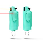 Guard Dog Security Pepper Spray Self Defense for Women, Men, OC Spray, AccuFire Worlds Only Laser Sight Pepper Spray Keychain with Belt Clip for Quick Access, 16 Feet Range