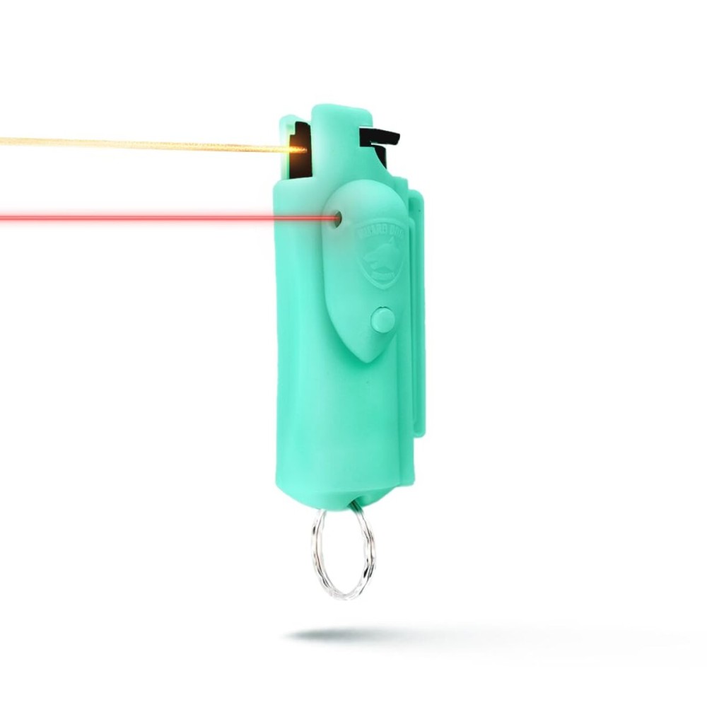 Guard Dog Security Pepper Spray Self Defense for Women, Men, OC Spray, AccuFire Worlds Only Laser Sight Pepper Spray Keychain with Belt Clip for Quick Access, 16 Feet Range