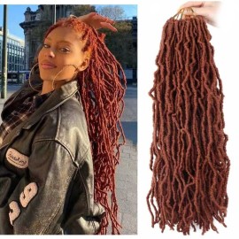 Layashow 24 Inch Soft Locs Crochet Hair Pre Looped 6 Packs Faux Locs Crochet Braids for Butterfly Locs Dreadlocs Synthetic Hair For Black Women (350, 24 Inch (Pack of 6))