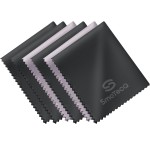 SmoTecQ Premium Microfiber Cleaning Cloths (6-Pack) - Ultra-Soft, Scratch-Free Cloths for Eyeglasses, Sunglasses, Camera Lenses, Screens & More - Washable & Reusable (6 Pack)