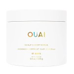 OUAI Scalp & Body Scrub, St. Barts - Exfoliating Body Scrub with Sugar & Coconut Oil Blend for Smooth, Moisturized Skin - Gentle Scalp Exfoliator for Removing Product Build Up (8.8 Oz)