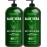 New York Biology Aloe Vera Gel for Face, Skin and Hair - Infused with Tea Tree Oil - From Fresh Aloe Vera Plant - Moisturizing Aloe Vera for Sunburn Relief and Dry Skin - 16.9 Fl Oz - Pack of 2