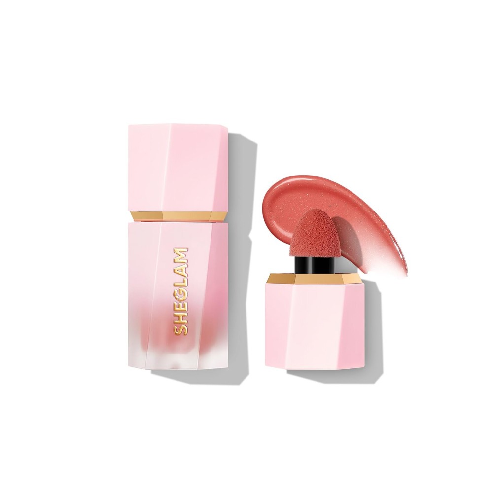 SHEGLAM Color Bloom Dayglow Liquid Blush Makeup for Cheeks Shimmer Finish - Devoted